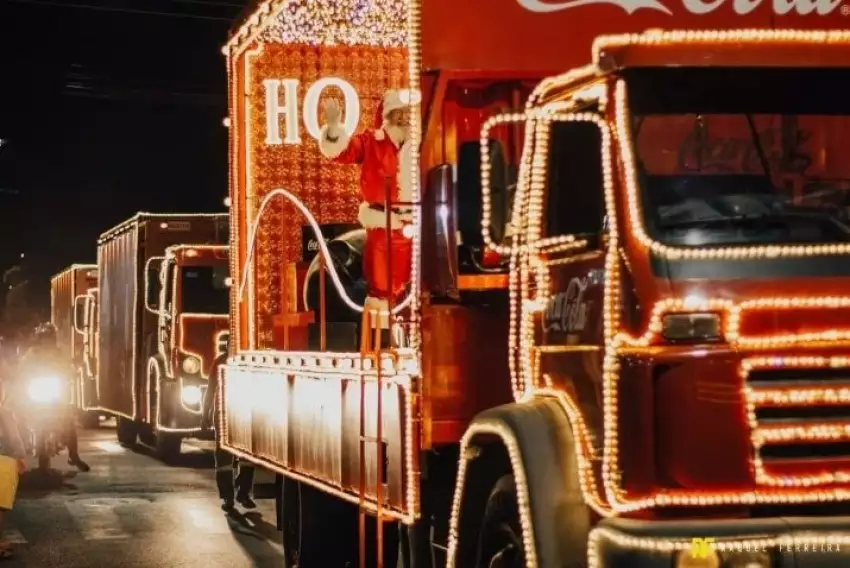 Tradicional caravana da Coca-Cola acontece neste domingo e segunda em Franca